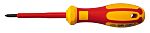 RS PRO Pozidriv Insulated Screwdriver, PZ1 Tip, 80 mm Blade, VDE/1000V, 180 mm Overall