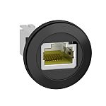 Schneider Electric Harmony XB5 Series Female RJ45 Connector, Panel Mount Straight 1 Port