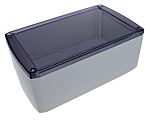CAMDENBOSS 1102 Series Grey ABS Enclosure, IP54, Transparent Lid, 125 x 75 x 50mm