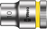 Wera 3/8 in Drive 10mm Standard Socket, 6 point, 29 mm Overall Length
