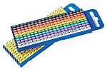 HellermannTyton WIC3 Snap On Cable Marker Kit, Black, Blue, Brown, Green, Grey, Orange, Red, Violet, White, Yellow,