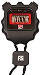RS PRO Black Digital Pocket Stopwatch 24 h 40 min 1 s, With UKAS Calibration