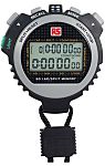 RS PRO Black Digital Pocket Stopwatch 9 h 59 min 59.99 s, With RS Calibration