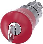 Siemens SIRIUS ACT 3SU10 Series, Key Release, Emergency Stop Push Button Head 40mm Diameter