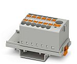 Phoenix Contact Distribution Block, 13 Way, 0.14 → 4mm², 24 A, 41 A, 500 V, Grey
