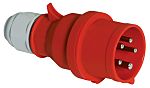 Bals IP44 Red Cable Mount 3P + N + E Industrial Power Plug, Rated At 32A, 415 V