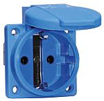 Bals IP54 Blue Panel Mount 2P + E Industrial Power Socket, Rated At 16A, 250 V