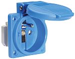 Bals IP54 Blue Panel Mount 2P + E Industrial Power Socket, Rated At 16A, 250 V