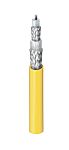 Belden Tinned Copper Braid Yellow Triax cable, 6.12mm OD 152m, 9222 series, 50 Ω impedance