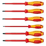 Knipex 00 20 12 V01 Phillips; Slotted Insulated Screwdriver Set, 6-Piece