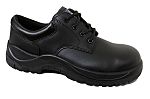 Rockfall Black Fibreglass Toe Capped Safety Shoes, UK 9