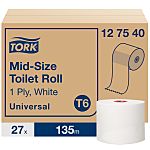 Tork 27 rolls of Toilet Roll, 1 ply