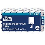 Tork Tork Wiping Paper Plus Rolled White Paper Towel, 160 m x 194 mm, 2-Ply