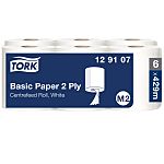 Tork Tork Basic Paper 2 Ply Rolled White Paper Towel, 150.2 m x 180 mm, 2-Ply