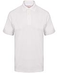 RS PRO White Cotton, Polyester Polo Shirt, UK- XXL, EUR- XXL
