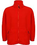 RS PRO Red Polyester Unisex's Work Fleece S