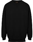 RS PRO Black Polyester, Cotton Unisex's Work Sweatshirt S