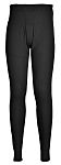 RS PRO Black Cotton, Polyester Thermal Long Johns, S