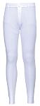 RS PRO White Cotton, Polyester Thermal Long Johns, L