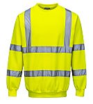 RS PRO Yellow Men Hi Vis Sweatshirt, S