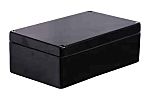Caja de conexiones RS PRO, Poliéster reforzado con fibra de vidrio, Negro, 190mm, 75mm, 55mm, 190 x 75 x 55mm, IP66