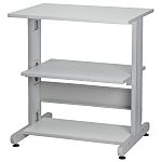 Soporte de impresora RS PRO Gris, Blanco, Metal, Plástico, 3 bandejas, carga máxima: 80kg