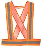 Reflexní pás, Postroj, velikost: Jedna velikost, Oranžová, reflexní páska: Reflexní páska , Polyester, Hook &amp; Loop