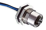 RS PRO Straight Female 5 way M12 to Unterminated Sensor Actuator Cable, 300mm