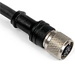 RS PRO Straight Female 8 way M12 to Unterminated Sensor Actuator Cable, 5m