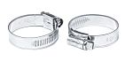 RS PRO Stainless Steel Hex Screw Worm Drive, 12mm Band Width, 40 → 55mm ID