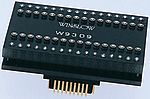 Winslow Straight Through Hole Mount 1.27 mm, 15.24 mm Pitch IC Socket Adapter, 28 Pin Female DIP to 32 Pin Male PLCC