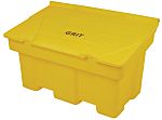 RS PRO 200L Yellow Flip Polyethylene Grit Bin