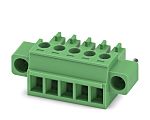 Phoenix Contact, 3.81mm Pitch, MC 1.5/ 5-STF-3.81, 5 Way, , Pluggable Terminal Block, Plug, Cable Mount, Screw
