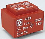 Myrra 24V ac 2 Output Through Hole PCB Transformer, 5VA