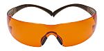 3M SecureFit™ 400 UV Safety Glasses, Orange PC Lens