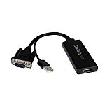 StarTech.com VGA to HDMI Video Converter, 260mm Length - 1920 x 1080 Maximum Resolution