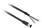 Telemecanique Sensors Female 4 way M12 to Sensor Actuator Cable, 10m
