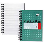 Pukka A6 Wirebound Hardcover Notepad, 100 Ruled Sheets