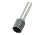 RS PRO Insulated Crimp Bootlace Ferrule, 12mm Pin Length, 2.5mm Pin Diameter, 2.5mm² Wire Size, Grey