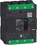Schneider Electric, Compact MCCB 4P 100A, Breaking Capacity 70 kA, Clip-On