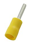 Krimpovací kolíkový konektor izolovaný, průměr kolíku: 2.8mm délka kolíku 14mm barva Žlutá, max. AWG: 10AWG 6mm², min.
