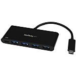 StarTech.com 4 Port USB 3.0 USB A, USB C  Hub, USB Powered, 93 x 40 x 11mm