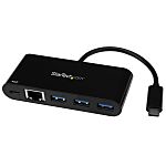 StarTech.com 3 Port USB 3.0 USB A, USB C  Hub, USB Powered, 95 x 41 x 17mm