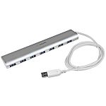 StarTech.com 7 Port USB 3.0 USB A  Hub, AC Adapter Powered, 183 x 37 x 18mm