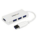 StarTech.com 4 Port USB 3.0 USB A Hub, USB Powered, 80 x 36 x 14mm