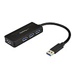 StarTech.com 4 Port USB 3.0 USB A  Hub, AC Adapter Powered, 292 x 35 x 15mm