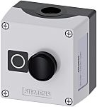 Siemens Push Button Control Station - SPST, Plastic, 1 Cutouts, Black, O, IP66, IP67, IP69