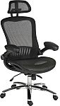 Silla RS PRO de color Negro ajustable Sobre Ruedas, asiento de Malla, alt. asiento 45 → 56cm