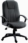 Manažerská židle, Šedá s nastavitelnou výškou na kolečkách Textilie, výška sedadla 43 → 53cm RS PRO