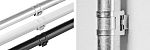 RS PRO Çelik Kablo Borusu Klipsi, Beyaz Yangına Dayanıklı, 100 x 20 x 28mm